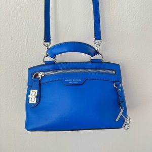 Henri Bendel West 57th Mini Zip Satchel in Princess Blue